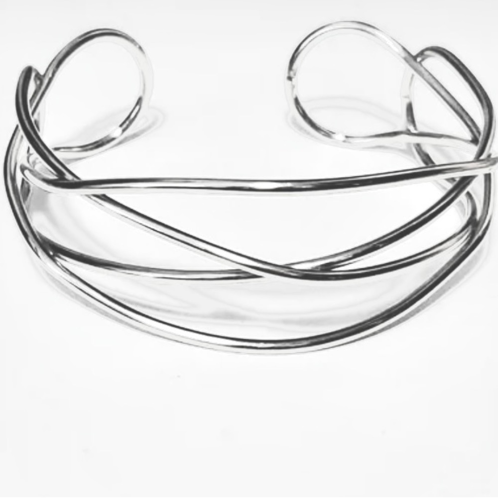 Lia Sophia Jinx Silver Cuff Bracelet